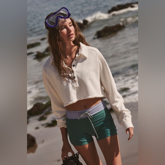 NWT Free People Movement Playoff Cropped Pullover - Picture 2 of 8